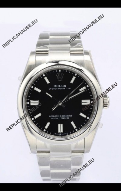 Rolex Oyster Perpetual REF#126000 36MM Swiss Movement Swiss Replica Black Dial 904L Steel 1:1 Mirror Replica Watch