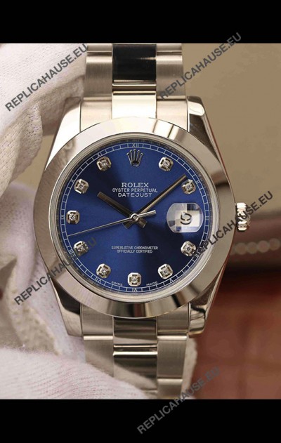 Rolex Datejust 41MM Cal.3135 Movement Swiss Replica Watch in 904L Steel Two Tone Grey Dial