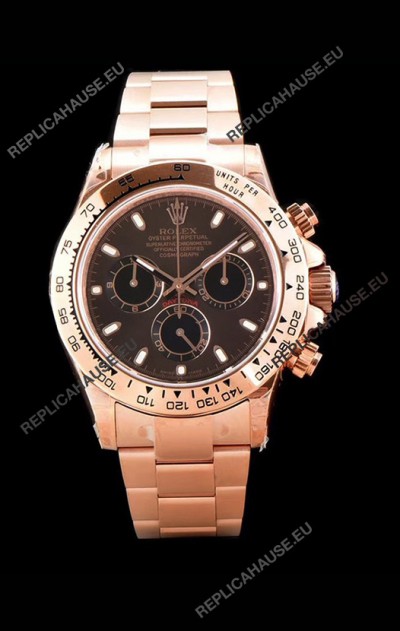 Rolex Daytona 116505 Rose Gold Original Cal.4130 Movement - 1:1 Mirror 904L Steel Watch