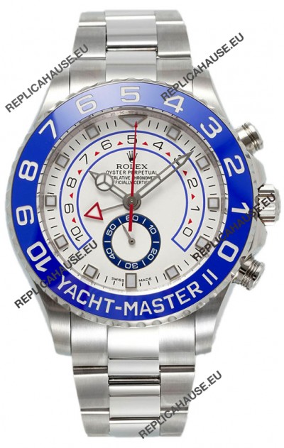 Rolex Yachtmaster II Stainles Steel Ref.116680 1:1 Mirror Replica Watch 904L Steel 