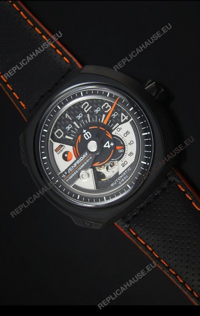 SevenFriday V02-01 Miyota 82S7 Movement 1:1 Edition Carbon Dial