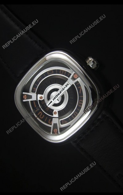 SevenFriday M2-2 Stainless Steel Watch with Miyota 8215 Movement