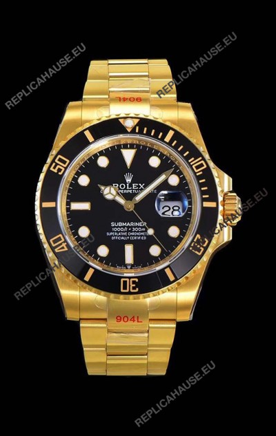 Rolex Submariner 41MM Gold 126618LN - Replica 1:1 Mirror - Ultimate 904L Steel Watch