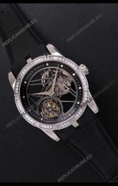 Roger Dubuis Excalibur Spider Flying Tourbillon Skeleton Titanium Casing 1:1 Mirror Swiss Watch