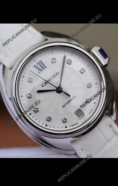 Cle De Cartier Automatic Swiss Replica Watch in Steel Casing - 35MM