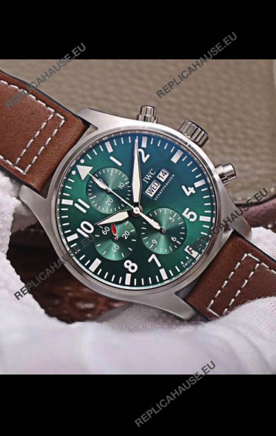 IWC Pilot Chronograph Edition Green Dial 1:1 Mirror Replica Watch