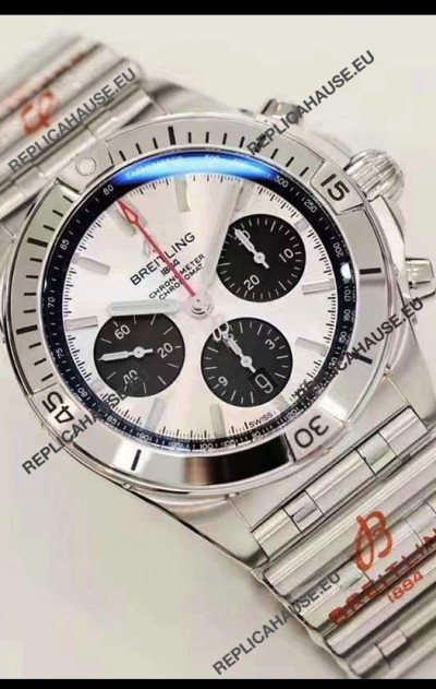 Breitling Chronomat B01 42 Edition Swiss 904L Steel Casing Silver Dial 1:1 Mirror Replica Watch