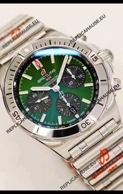 Breitling Chronomat B01 42 Edition Swiss 904L Steel Casing Green Dial 1:1 Mirror Replica Watch