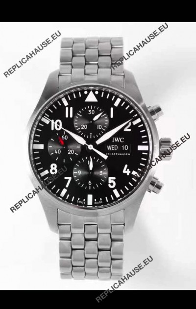 IWC Pilot Chronograph Le Petit Prince Edition Black Dial 1:1 Mirror Replica Watch