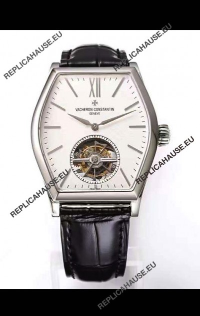 Vacheron Constantin Malte Tourbillon 1:1 Mirror Stainless Steel Swiss Replica White Dial