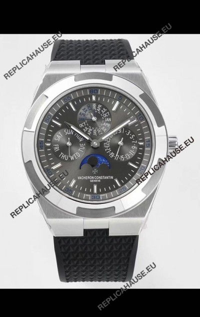 Vacheron Constantin Overseas Perpetual Calendar Ultra-Thin Grey Dial Steel Casing Replica