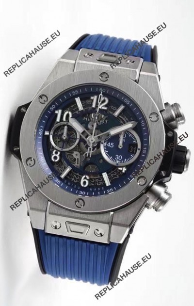 Hublot Big Bang Unico Titanium Blue 1:1 Mirror Edition Swiss Replica Watch