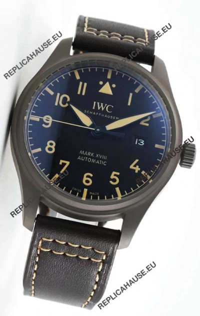 IWC Pilot's MARK XVIII Heritage 1:1 Swiss Watch in Titanium Casing