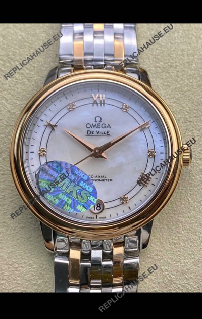 Omega De-Ville Two Tone Rose Gold Casing 1:1 Mirror Replica 33MM 