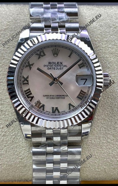 Rolex Datejust 178384 31MM Swiss Replica in 904L Steel in Pearl Dial - 1:1 Mirror Replica