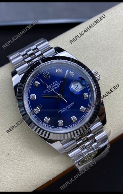 Rolex Datejust 126334 41MM ETA 3235 Swiss 1:1 Mirror Replica Watch in 904L Steel - Blue Dial