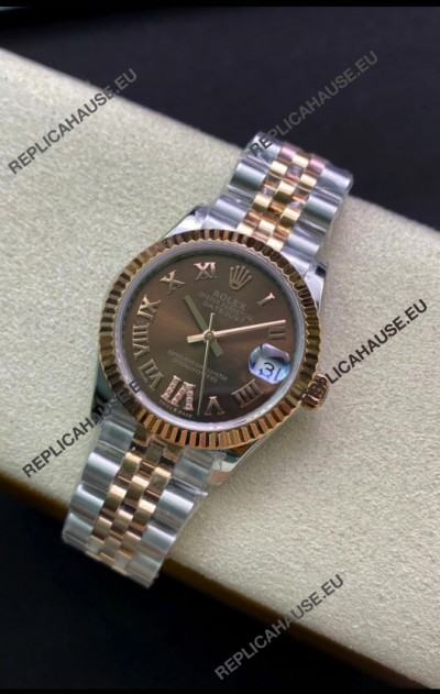 Rolex Datejust 278271 31MM Swiss Replica in 904L Steel in Brown Dial - 1:1 Mirror Replica