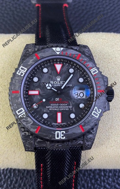 Rolex Submariner DiW Carbon Fiber Edition Swiss Replica Watch - 1:1 Mirror Replica