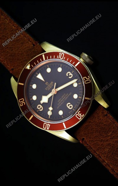 Tudor Heritage Bay Bronze Swiss Replica 1:1 Mirror Replica Edition with Two Straps