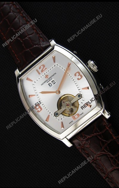 Vacheron Constantin Malte Japanese Tourbillon Replica Watch White Steel Dial