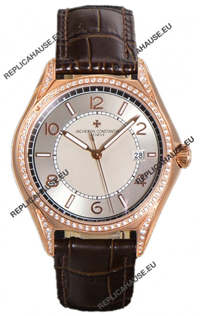 Vacheron Constantin Fiftysix Edition 904L Steel Rose Gold 1:1 Mriror Replica Creme Dial