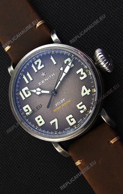 Zenith Pilot Type 20 Extra Special Grey Dial 1:1 Ultimate Mirror Replica Watch 45MM