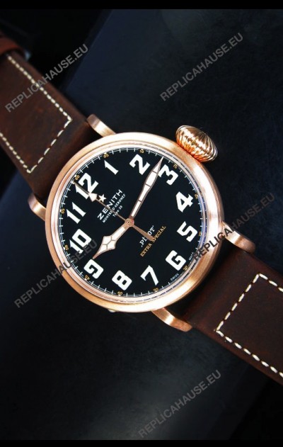 Zenith Pilot Type 20 Extra Special Edition Yellow Gold Swiss 1:1 Mirror Replica Watch 
