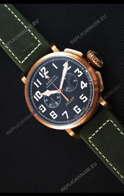 Zenith Pilot Type 20 Chronograph - Extra Special 45MM Swiss Replica Watch 