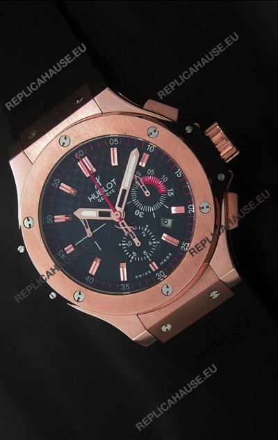 Hublot Big Bang Limited Edition Swiss Replica Watch in Rose Gold Case