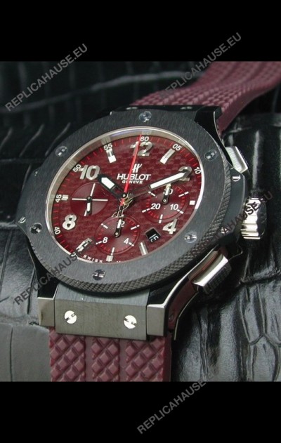 Hublot Big Bang Swiss Replica Watch Red Checkered Dial