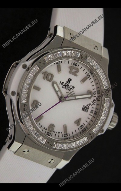Hublot Big Bang King Swiss Quartz Watch in White Dial