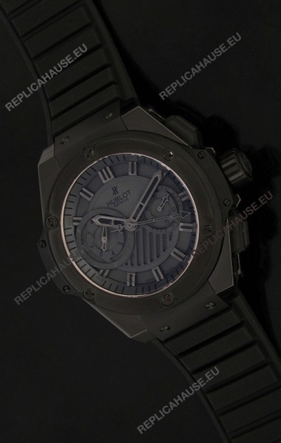 Hublot Big Bang King Power All Black Swiss Watch Ceramic Case