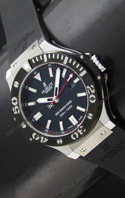 Hublot Big Bang King Palladium Swiss Watch White Gold Plating
