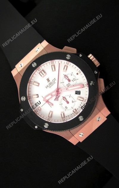 Hublot Big Bang Swiss Replica Watch in Pink Gold - 1:1 Ultimate Mirror Replica Watch