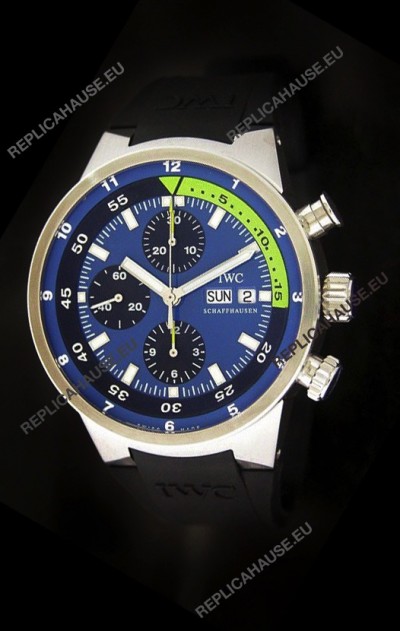 IWC Aquatimer Chrono Automatic Swiss Watch in Blue Dial