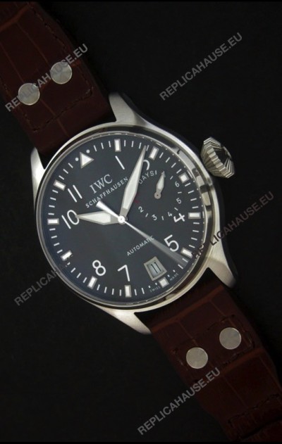IWC Die Grosse Fliegeruhr Swiss Replica Watch in Black Strap