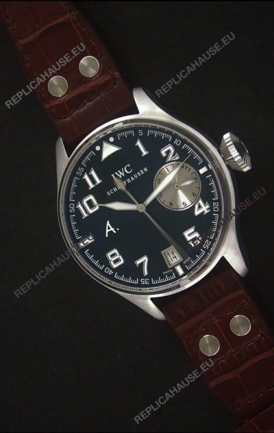 IWC Big Pilot Swiss Replica Watch in Black Dial