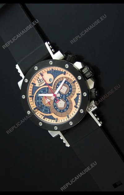Jacob and Co. Manhattan Epic 2 Watch in Orange Dial