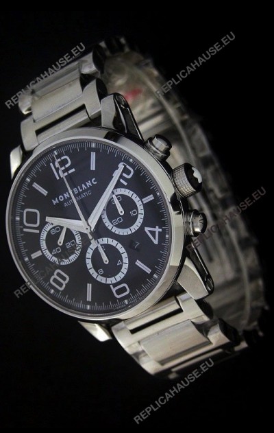 Mont Blanc Meisterstuck FlyBack chronometer Watch in Steel Casing
