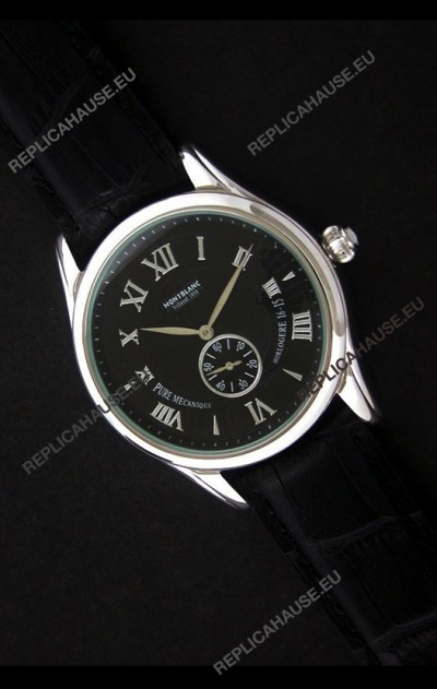Mont Blanc Star Chrono Watch in Black Dial