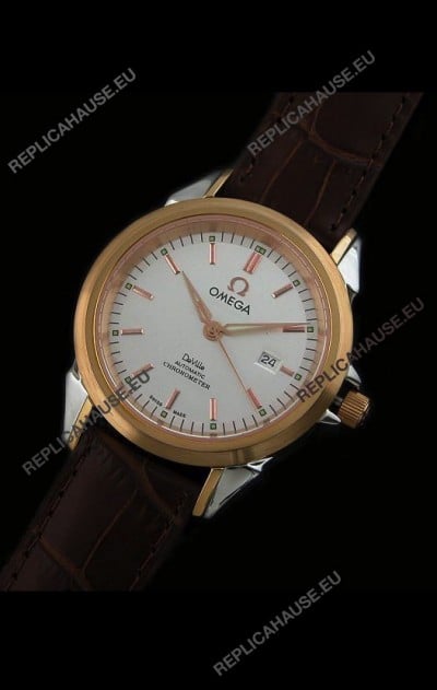 Omega Deville Escapement Mechanical Rose Golden Watch