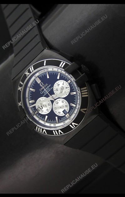 Omega Double Eagle Chronograph PVDÂ Black Watch