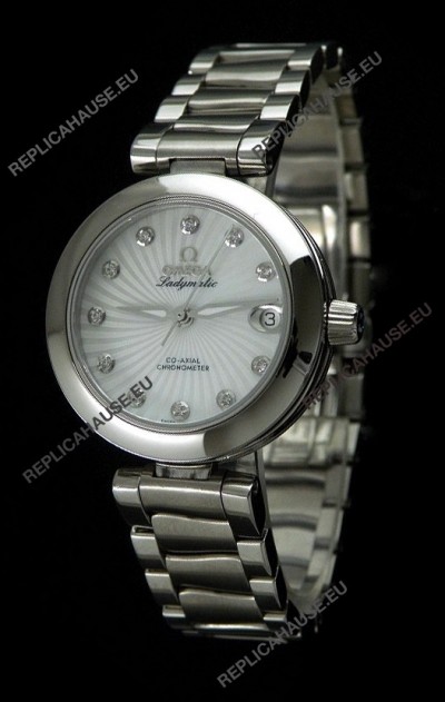 Omega Deville Ladymatic Chronometer Swiss Automatic Watch - 1:1 Mirror Replica 