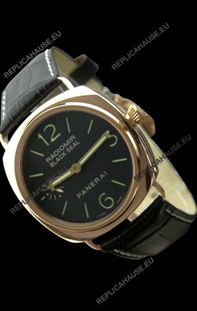 Panerai Radiomir Black Seal Swiss Watch in Pink Gold