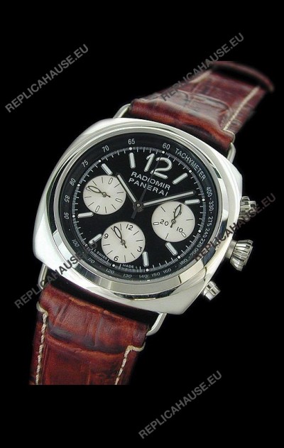 Panerai Radiomir Lemania Swiss Watch in Steel Casing