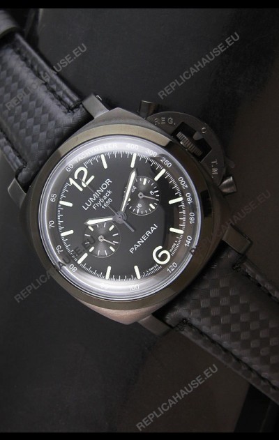 Panerai Luminor FlyBack 1950 Watch in Black PVD