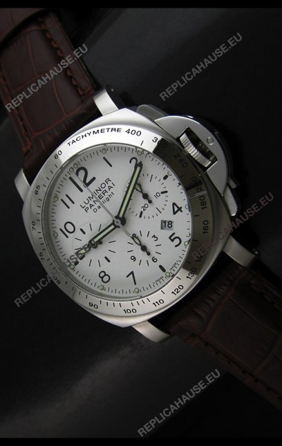 Panerai Luminor Daylight Edition Swiss Watch White Dial - 1:1 Mirror Copy Watch