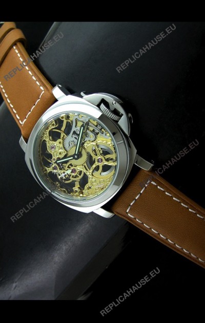 Panerai Luminor Skeleton Dial Swiss Watch