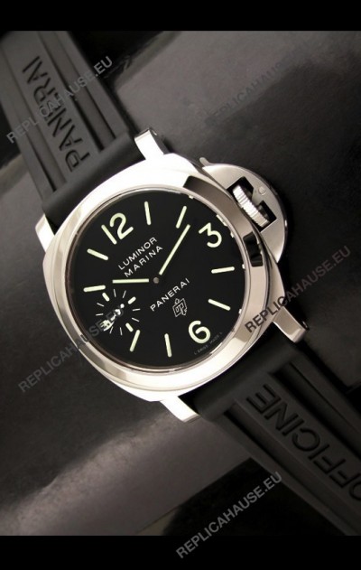 Panerai Luminor Marina Swiss Automatic Watch in Black Dial
