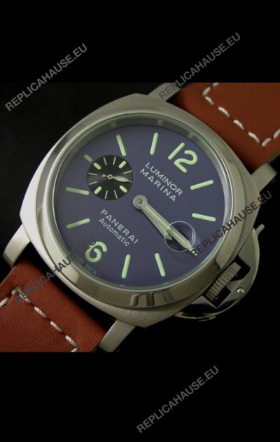 Panerai Luminor Marina Swiss Automatic Watch in Blue Dial